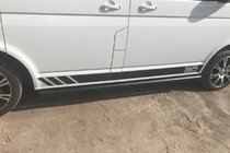 Volkswagen T5 Multivan 2003–2010 Sidorör Black (2 st., rostfritt) foto 9