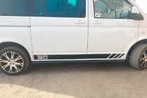 Volkswagen T5 Multivan 2003–2010 Sidorör Black (2 st., rostfritt) foto 10