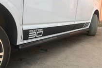 Volkswagen T6 2015–2024 Sidorör Black (2 st., rostfritt) foto 6