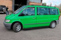 Mercedes Vito W638 1996–2003 Sidorör Black (2 st, rostfritt stål) Ø70 mm foto 2
