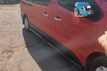 Renault Trafic 2001–2015 Sidorör BB002 Black (2 st, rostfritt stål) foto 5