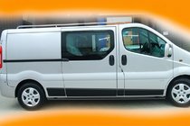 Renault Trafic 2015– Sidorör BB002 Black (2 st, rostfritt stål) foto 2