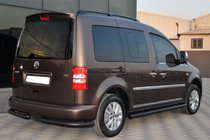 Volkswagen Caddy 2004–2010 Sidorör BB001 Black (2 st., rostfritt stål) foto 6