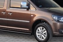 Volkswagen Caddy 2010–2015 Sidorör BB001 Black (2 st., rostfritt stål) foto 8