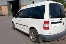 Volkswagen Caddy 2010–2015 Sidorör BB001 Black (2 st., rostfritt stål) foto 5