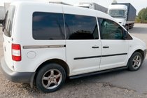 Volkswagen Caddy 2020– Sidorör BB001 Black (2 st., rostfritt stål) Ø60, Maxi-version foto 2