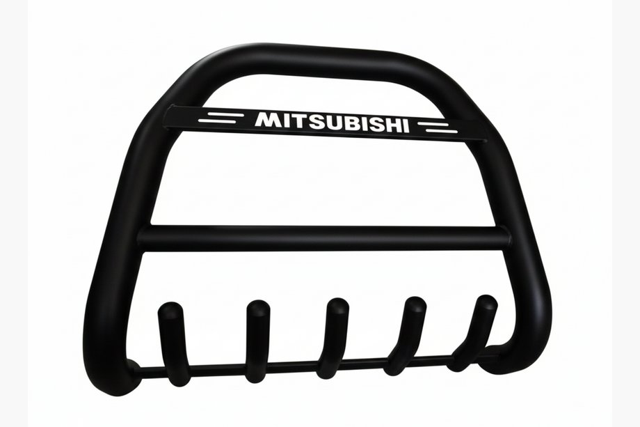 Mitsubishi Pajero Wagon IV 2006–2021 Frontbåge QT012 Black (rostfritt stål) Image