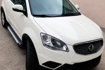 SsangYong Korando 2010–2019 Sidosteg Line (2 st, aluminium) foto 1