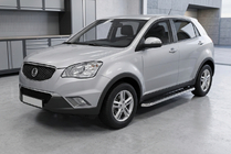 SsangYong Korando 2010–2019 Sidosteg Maydos V1 (2 st, aluminium ↗ rostfritt stål) foto 1