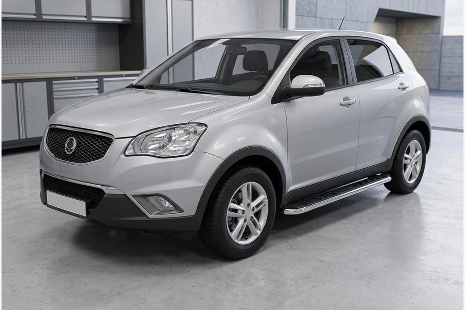 SsangYong Korando 2010–2019 Sidosteg Maydos V1 (2 st, aluminium ↗ rostfritt stål) Image