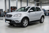 SsangYong Korando 2010–2019 Sidosteg Bosphorus Black (2 st, aluminium) foto 1