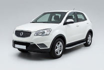 SsangYong Korando 2010–2019 Sidosteg Tayga Grey (2 st, aluminium) foto 1