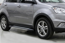 SsangYong Korando 2010–2019 Sidosteg Rainbow (2 st, aluminium) foto 1