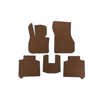 EVA-bilmattor (2 rader, för F46, brun) BMW 2-serien Active Tourer F45/F46 2014–2021