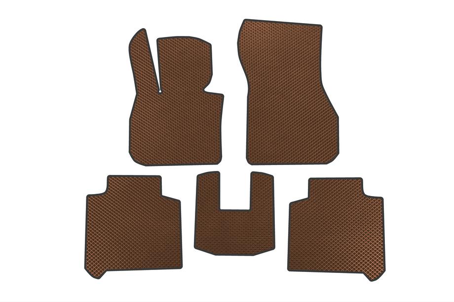 BMW 2-serien Active Tourer F45/F46 2014–2021 EVA-bilmattor (2 rader, för F46, brun) Image