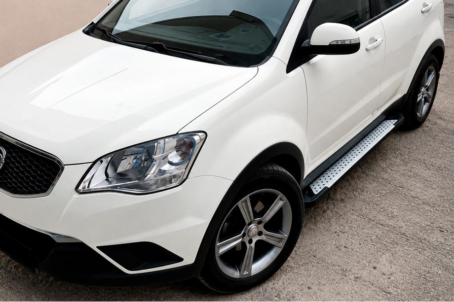 SsangYong Korando 2010–2019 Sidosteg Allmond Grey (2 st, aluminium) Image