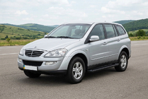 SsangYong Kyron 2005–2014 Sidosteg Allmond Black (2 st, aluminium) foto 1