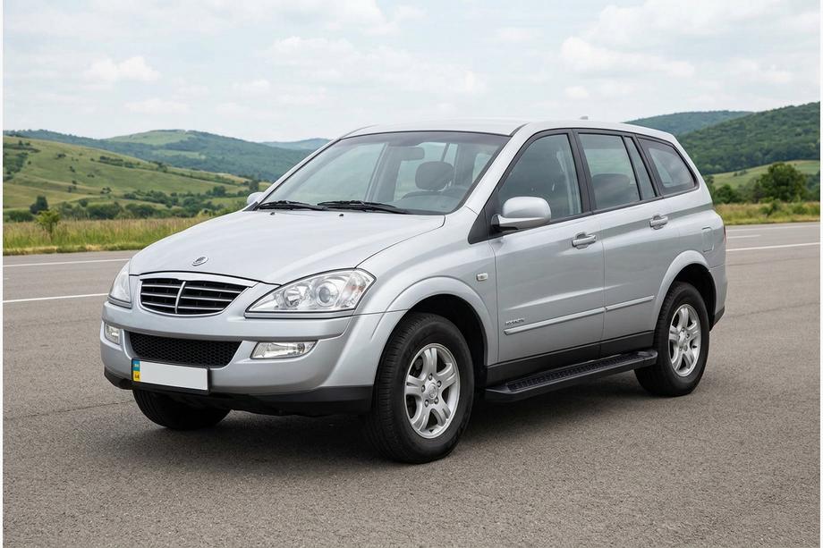 SsangYong Kyron 2005–2014 Sidosteg Allmond Black (2 st, aluminium) Image