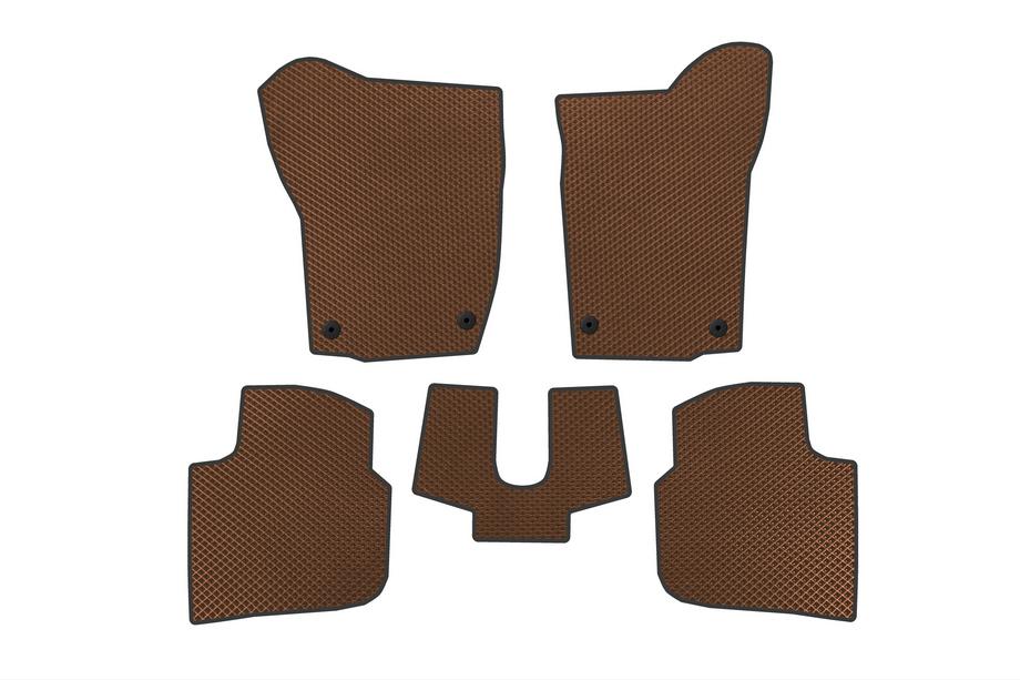 Seat Toledo 2012–2019 EVA bilmattor (brun) Image