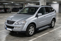 SsangYong Kyron 2005–2014 Sidosteg Rainbow (2 st, aluminium) foto 1