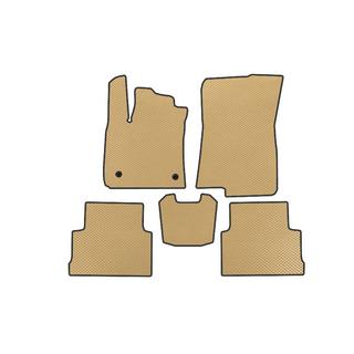EVA bilmattor (2 rader, beige)