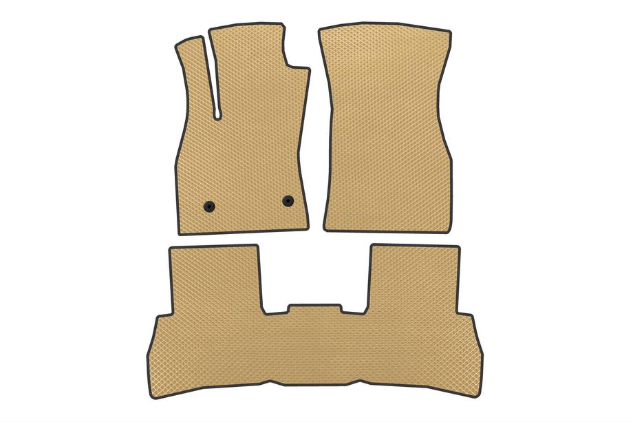 Fiat Doblo II 2010–2022 EVA V2 bilmattor (2010-2015, beige) Image