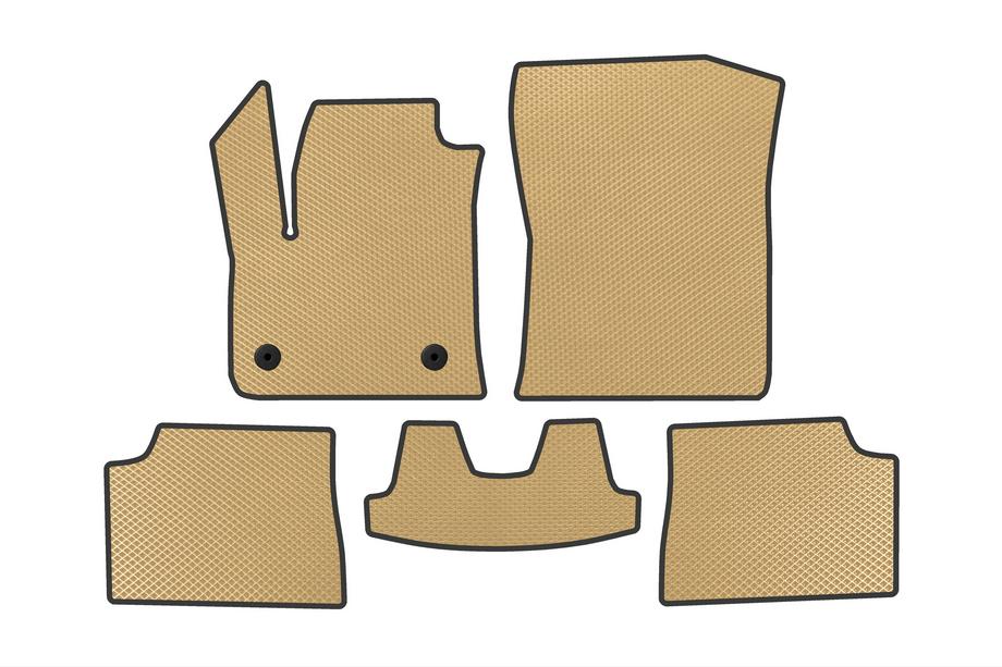 Fiat 600/600e 2023– EVA-golvmattor (Electro, beige) Image
