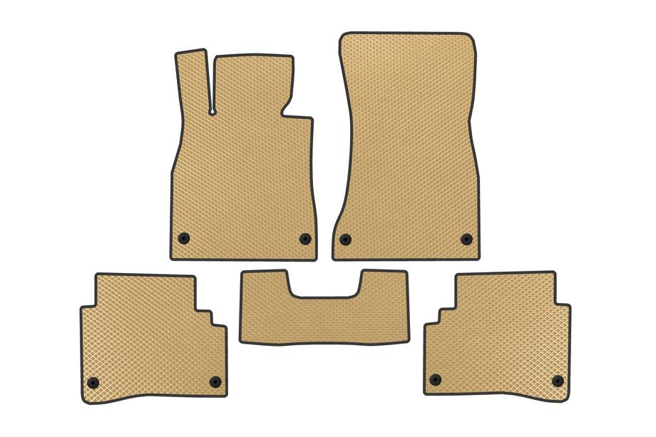 Mercedes S-class W222 2013–2022 EVA golvmattor (Short, beige) Image
