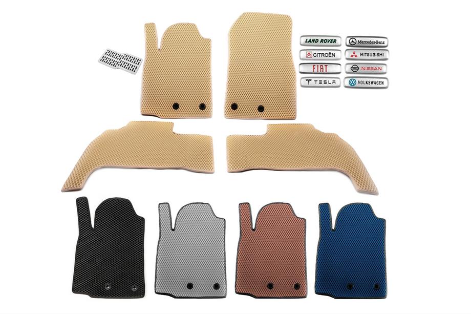 Opel Corsa E 2015–2019 EVA bilmattor (Beige) Image