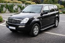 SsangYong Rexton I 2001–2017 Sidosteg Maydos V1 (2 st, aluminium ↗ rostfritt stål) foto 1
