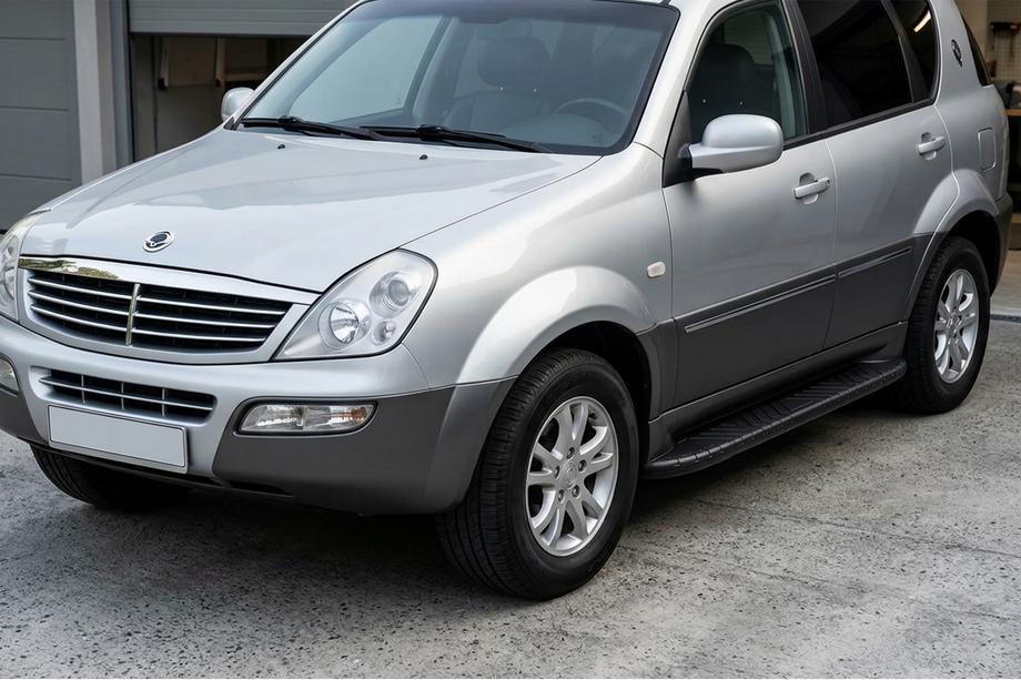 SsangYong Rexton I 2001–2017 Sidosteg Bosphorus Black (2 st, aluminium) Image