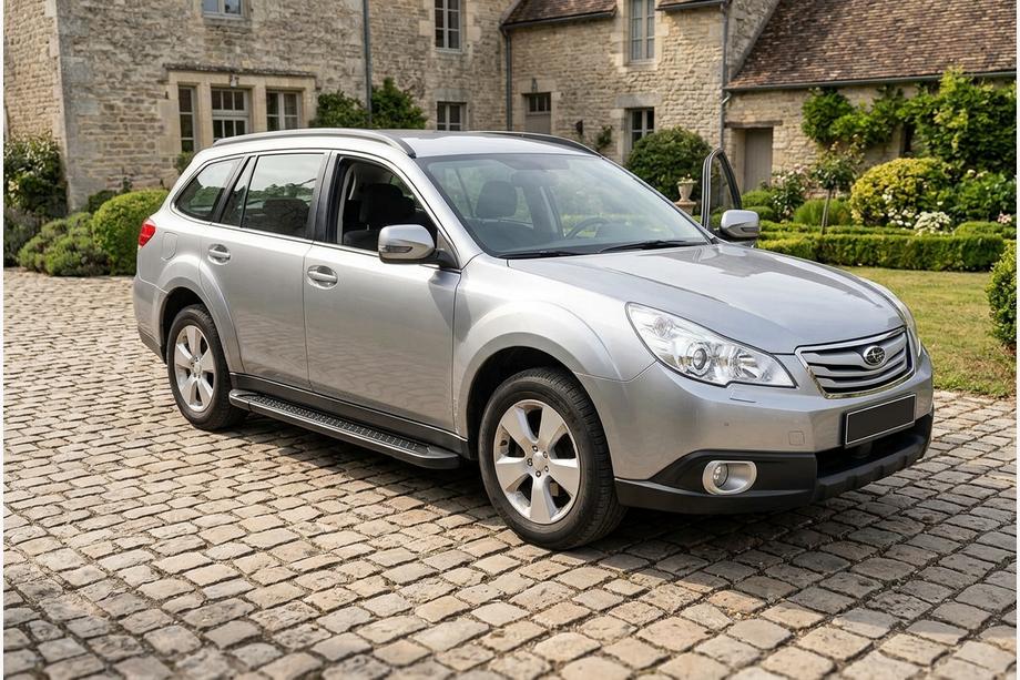 Subaru Outback 2009–2014 Sidosteg Allmond Black (2 st, aluminium) Image