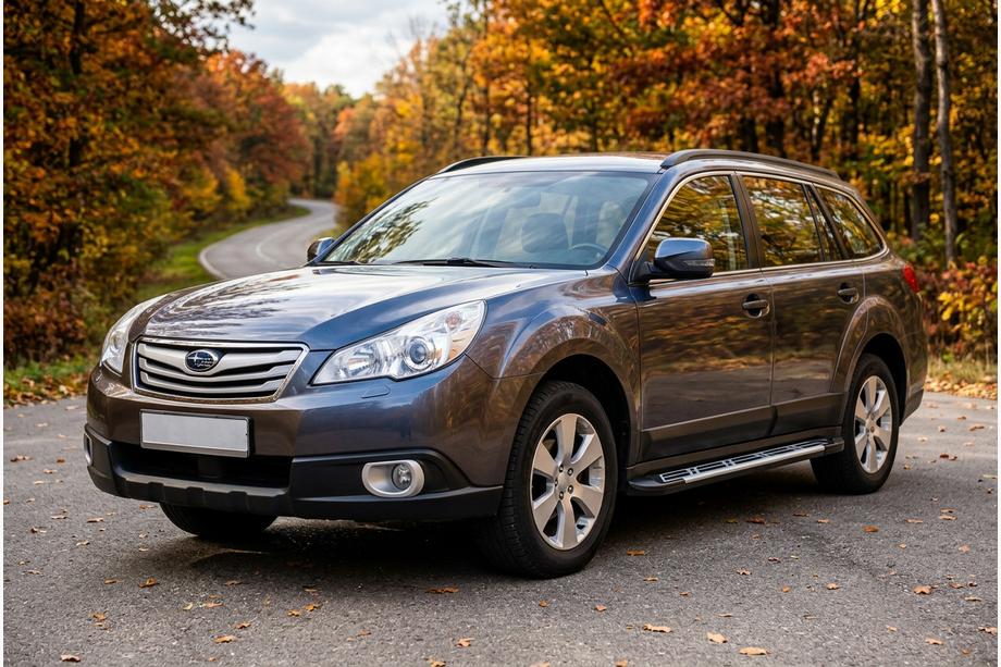 Subaru Outback 2009–2014 Sidosteg Sunrise (2 st, aluminium) Image