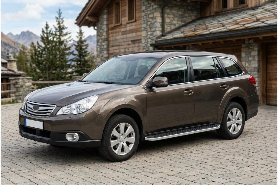 Subaru Outback 2009–2014 Sidosteg Tayga Grey (2 st, aluminium) Image
