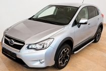 Subaru Forester 2013–2018 Sidosteg Fullmond (2 st, aluminium) foto 1