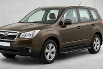 Subaru Forester 2013–2018 Sidosteg Allmond Black (2 st, aluminium) foto 1