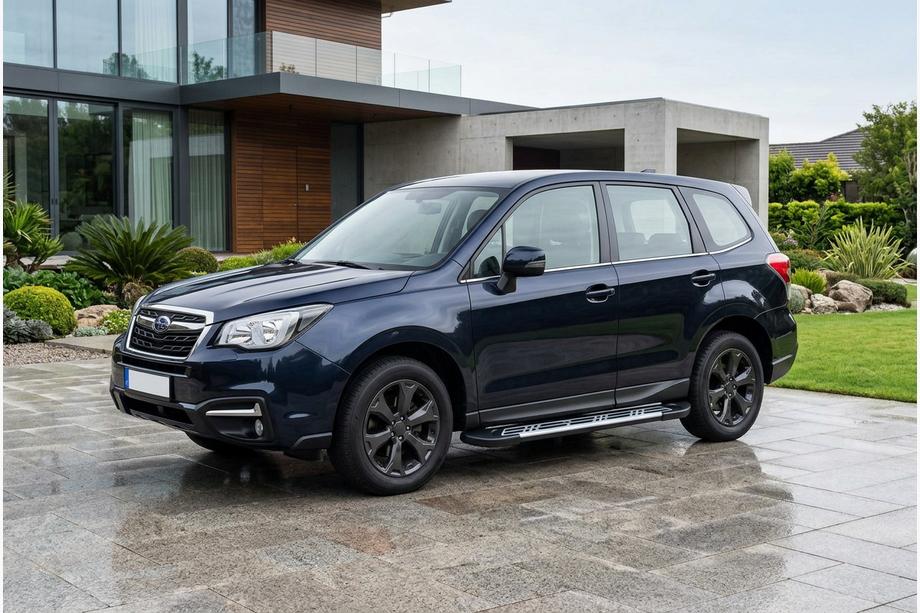 Subaru Forester 2013–2018 Sidosteg Sunrise (2 st, aluminium) Image