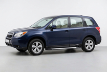 Subaru Forester 2013–2018 Sidosteg Line (2 st, aluminium) foto 1