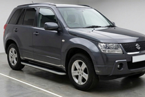 Suzuki Grand Vitara 2005–2017 Sidosteg Tayga Grey (2 st, aluminium) foto 1
