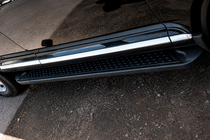 Volkswagen Touareg 2002–2010 Sidosteg Allmond Black (2 st, aluminium) foto 2