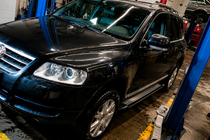 Volkswagen Touareg 2002–2010 Sidosteg Rainbow (2 st, aluminium) foto 2