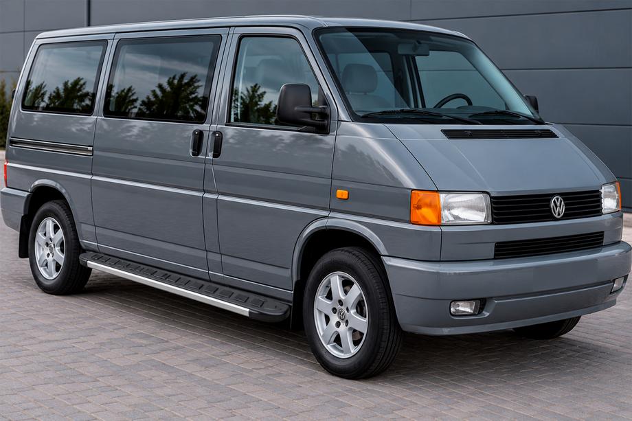 Volkswagen T4 Transporter 1990–2003 Sidosteg RedLine V1 (2 st, aluminium) Lång hjulbas Image