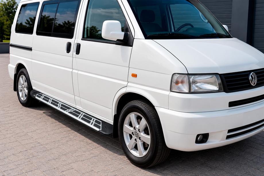 Volkswagen T4 Caravelle/Multivan 1990–2003 Sidosteg Sunrise (2 st, aluminium) Image