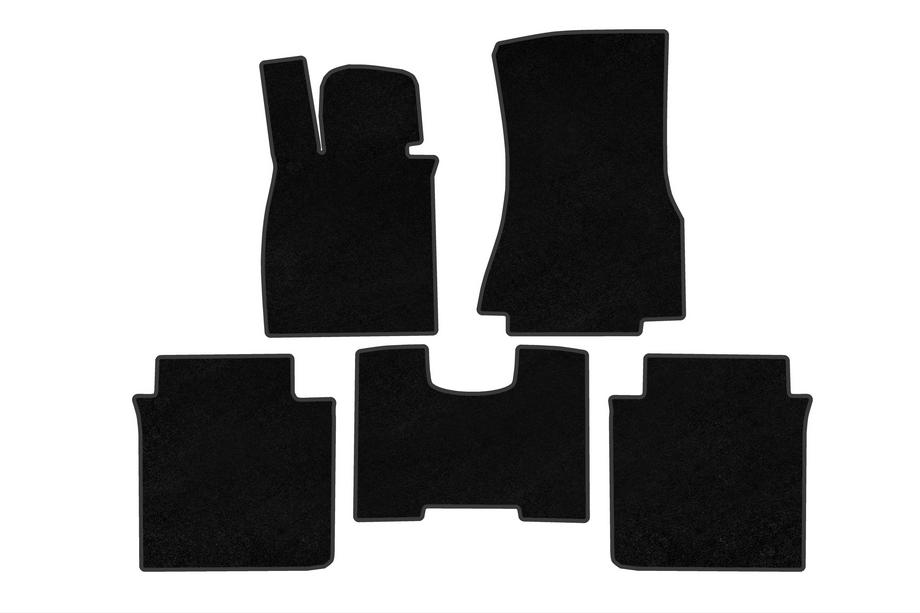 BMW 7-serie G70/G71 2022– Premium textilmattor (för G70E, svarta) Image