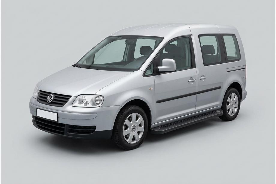 Volkswagen Caddy 2004–2010 Sidosteg Allmond Black (2 st, aluminium) Image