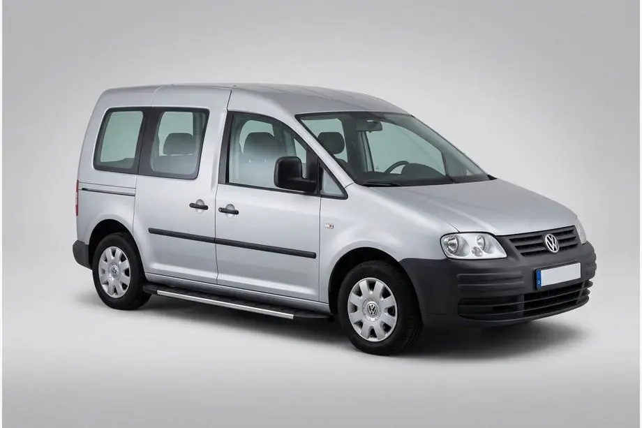 Volkswagen Caddy 2004–2010 Sidosteg Duru (2 st, aluminium) Image