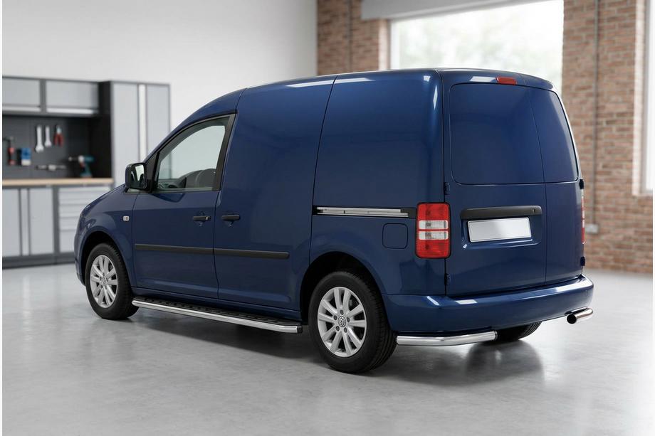 Volkswagen Caddy 2004–2010 Sidosteg Maydos V1 (2 st, aluminium ↗ rostfritt stål) Standardbas Image