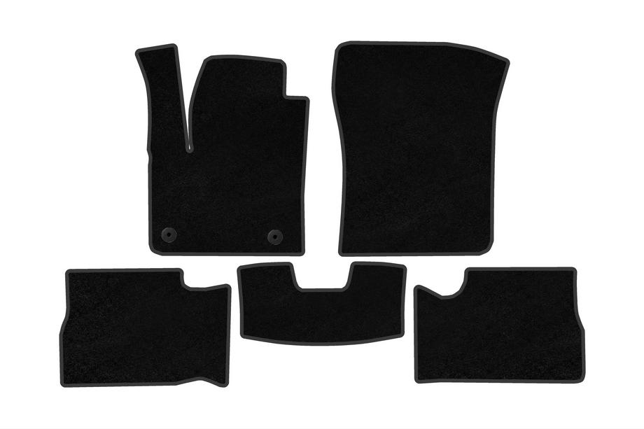 Opel Mokka 2021– Textilmattor Deluxe (Electro, Svart) Image