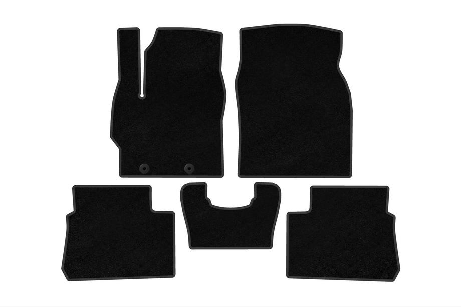 Toyota Yaris/Yaris Cross (XP210) 2020– Deluxe textilmattor (Hybrid, svart) Image