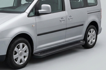 Volkswagen Caddy 2010–2015 Sidosteg Allmond Black (2 st, aluminium) foto 1